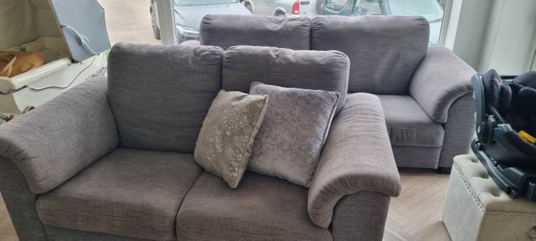 Reduced!!  1 X 2 seater and 1  x 3 seater grey sofa ikea - Must go this wk 