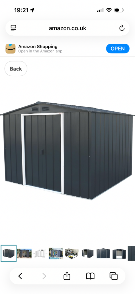 Duramax 8FT X 8FT metal shed 