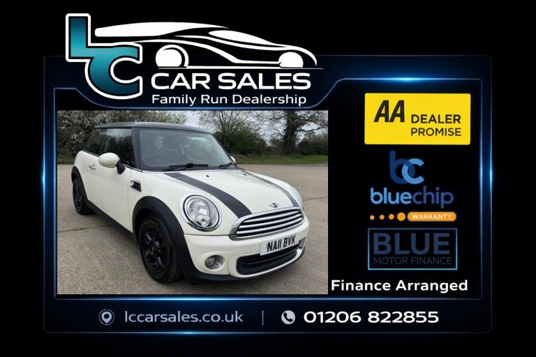 2011 MINI 1.6 One Hatch - 3dr - low miles - panoramic roof - air conditioning