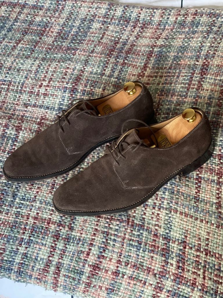 Charles Tyrwhitt brown suede shoes 8.5 uk