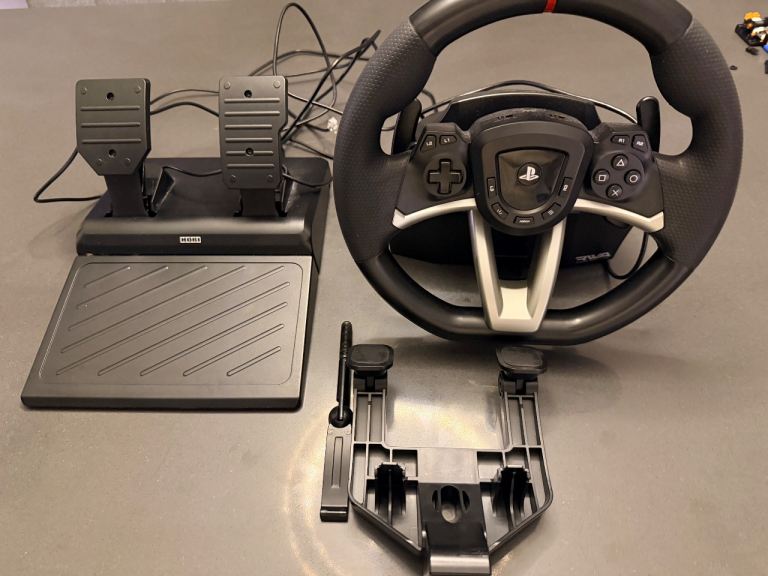 PlayStation steering wheel and pedals 