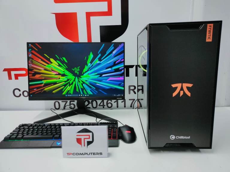 Ultimate Gaming Computer PC Setup with Monitor | AMD Ryzen 5600G | RTX 3060 | 16GB