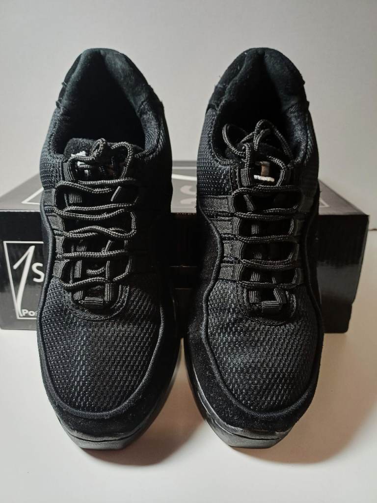 1st Position SPLIT SOLE Jazz Sneaker Dance Shoes  Black Size 4