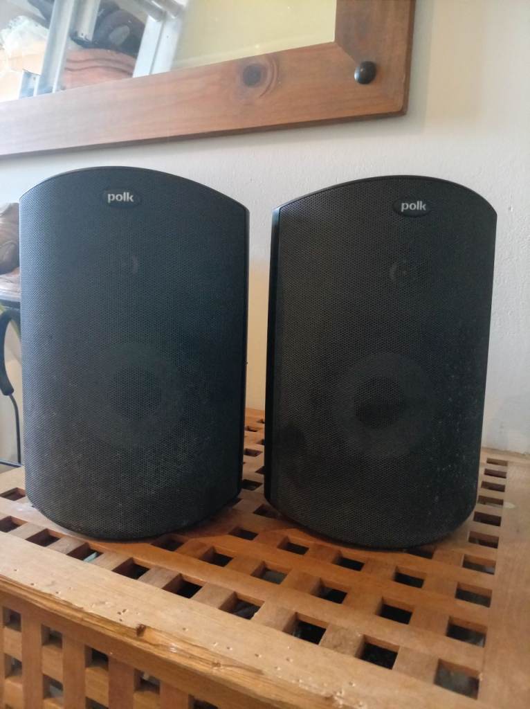 Polk Atrium 5 Outdoor Speakers - Black, Good Condition