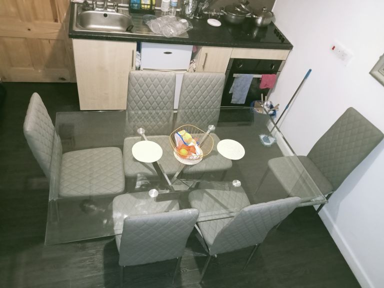 Glass Dinning table without chairs