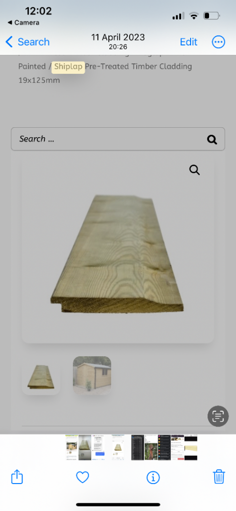 Shiplap cladding( large discounts available on qty)