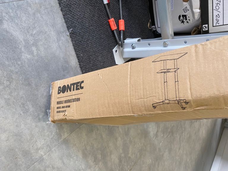 image for Laptop Rolling Stand Up Desk Adjustable With Wheels BRAND NEW STILL SEALED IN BOX £50.00