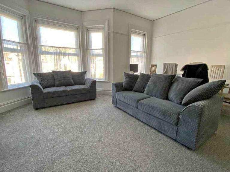 Brand New Grey Fabric Sofa Set – Two and Three Seater