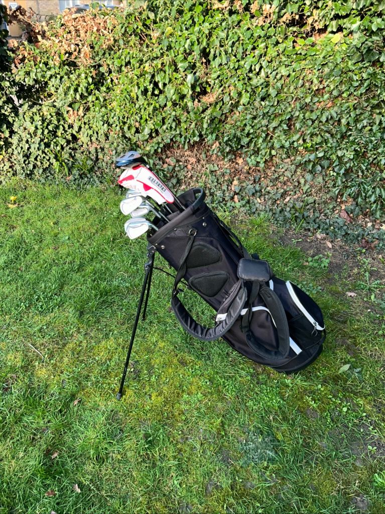 Men’s Golf Clubs Mizuno Driver 3 Wood Benross Hybrid 4-9 Irons Sw Pw Putter Wilson Stand Bag 