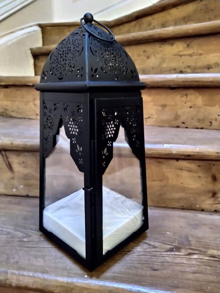 Black & Metal Candle Lantern for Wedding/ Christmas / Party/ Events