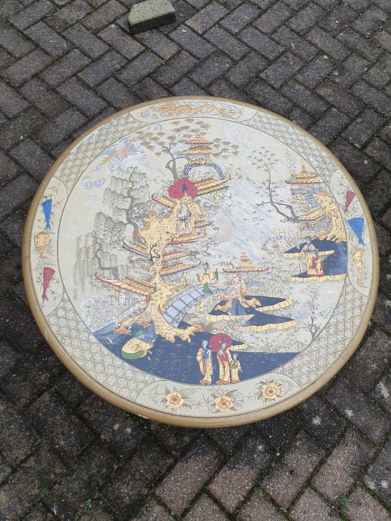 Chinoiserie antique round table