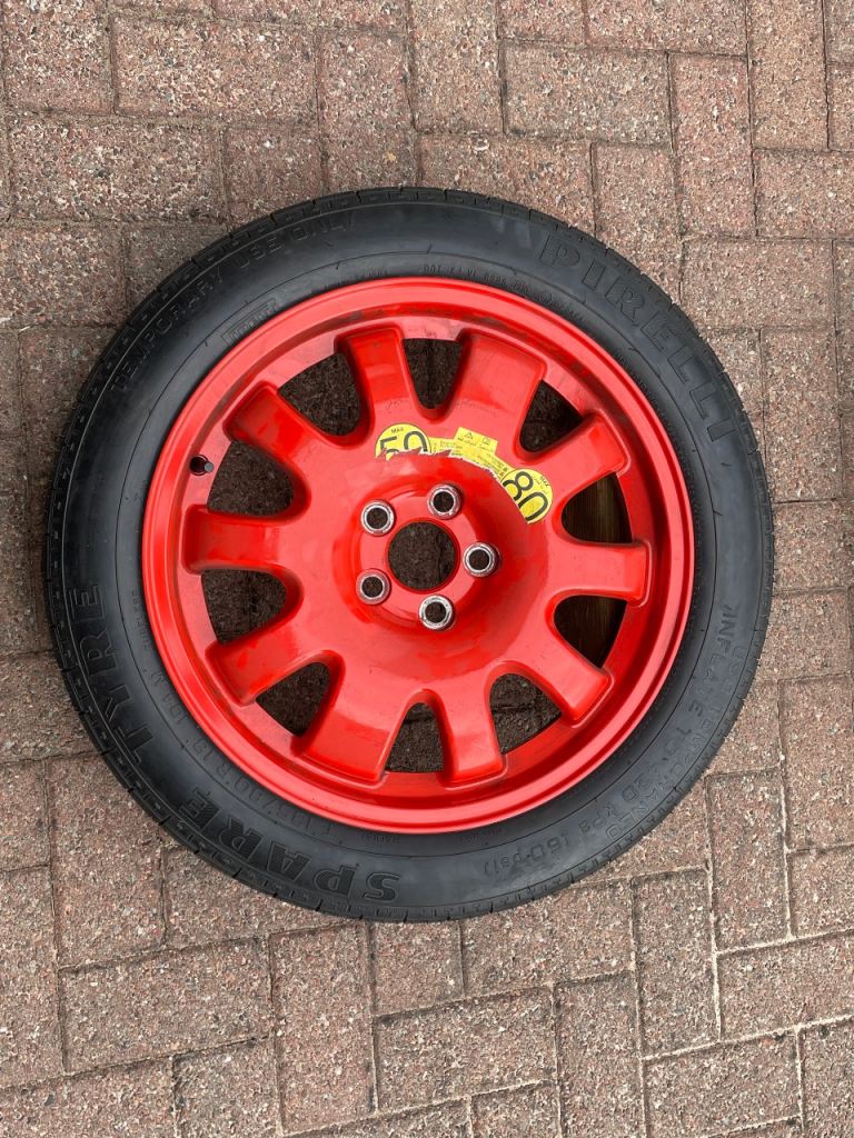 JAGUAR SPARE WHEEL AND TYRE / SPACE SAVER XF S-TYPE XJ F-pace Evoke