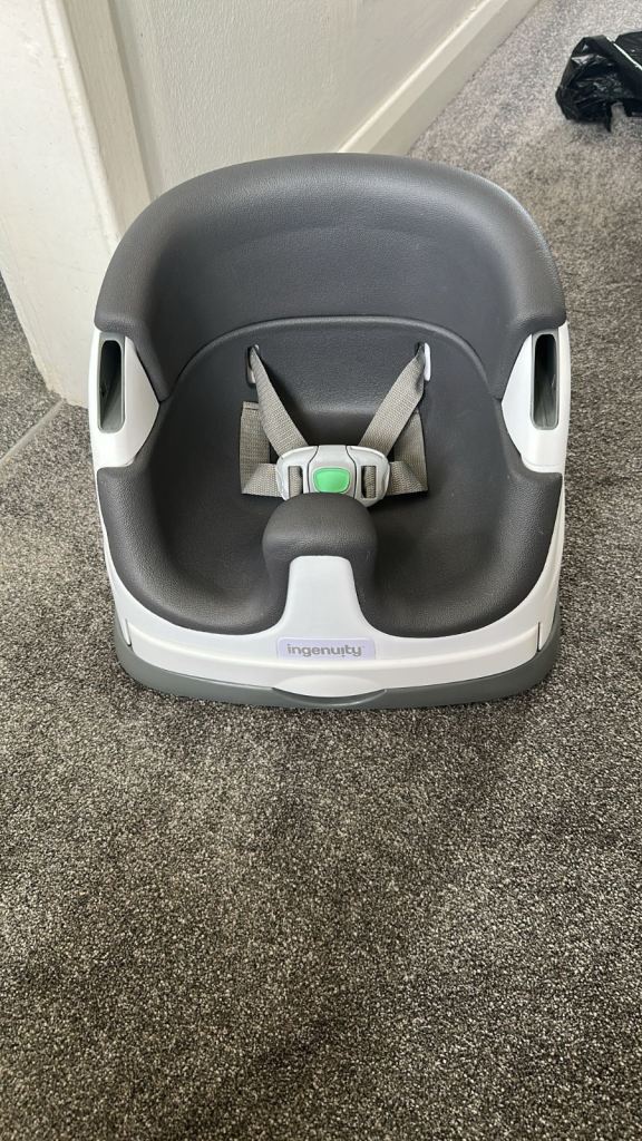 Baby Base 2-in-1 Booster Seat (Floor Seat + Dining Chair Attachment) with Tray