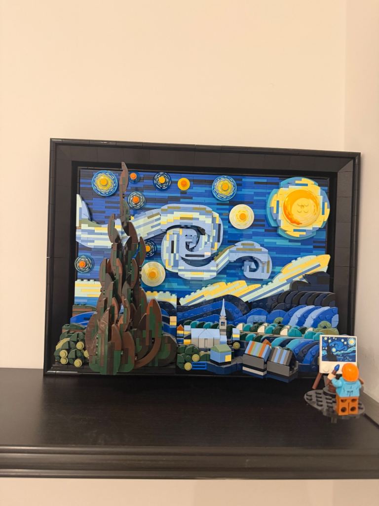 LEGO Ideas Vincent van Gogh The Starry Night Set – Built, Good Condition