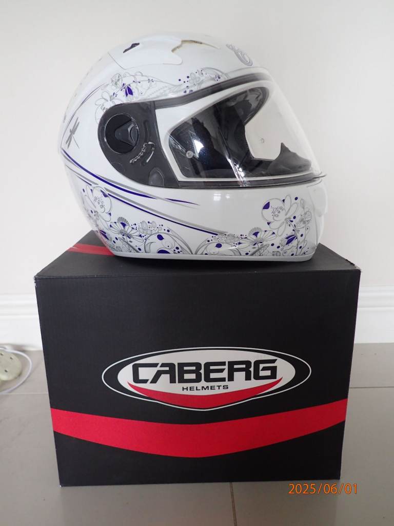 Caberg XS White crash helmet.  