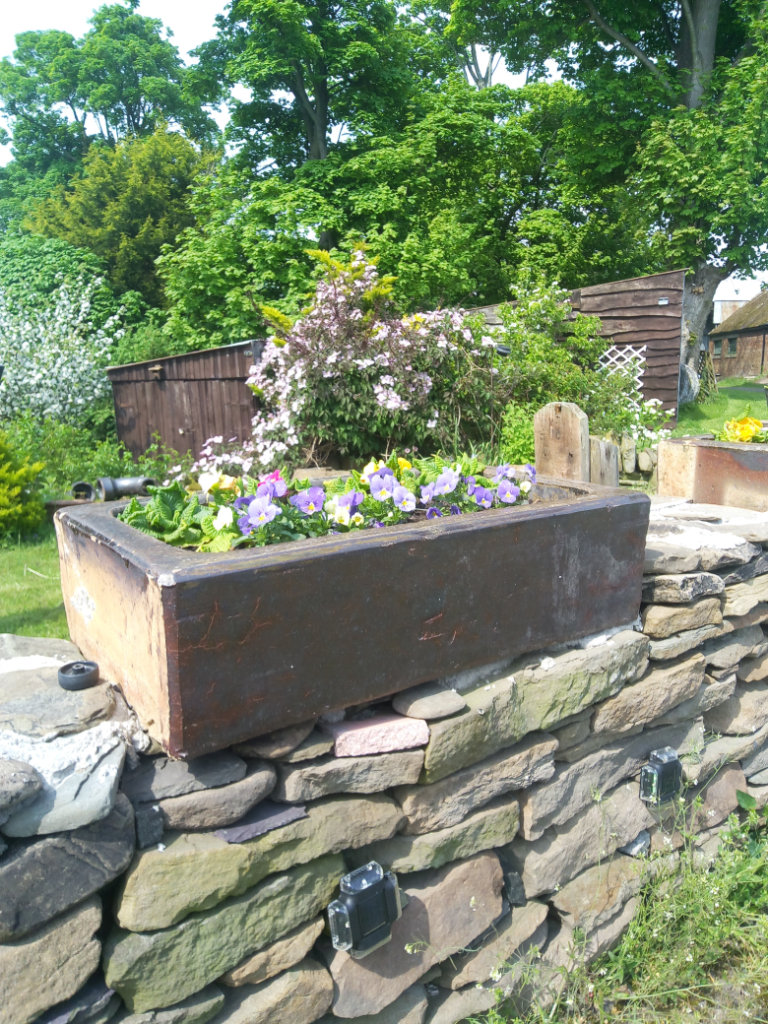 stone trough planters