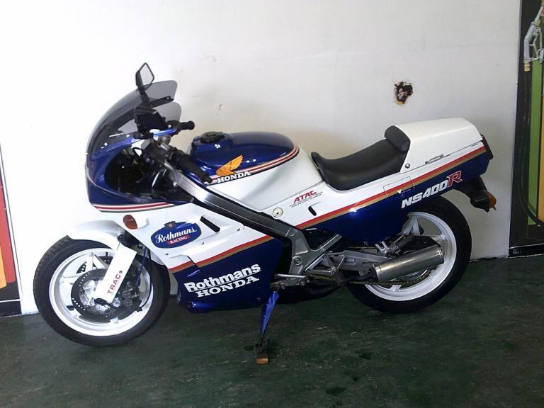 1985 C-reg Honda NSR400R Rothmans 3 Cylinder 2 stroke in blue and white metallic