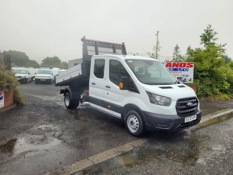 2020 ON 70 PLATE FORD TRANSIT 350 LEADER TDCI 130BHP L3HI CREW CAB TIPPER ULEZ 