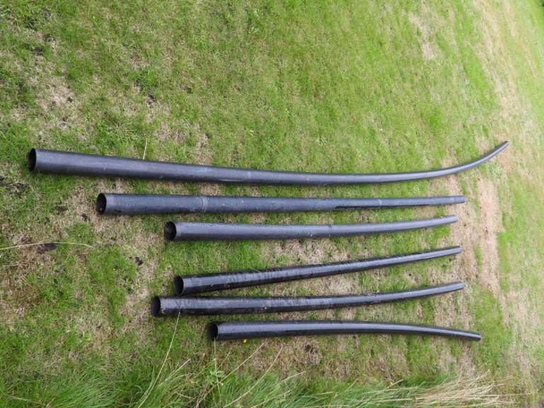 New and Used Black Plastic Drainage Pipes - Good Condition