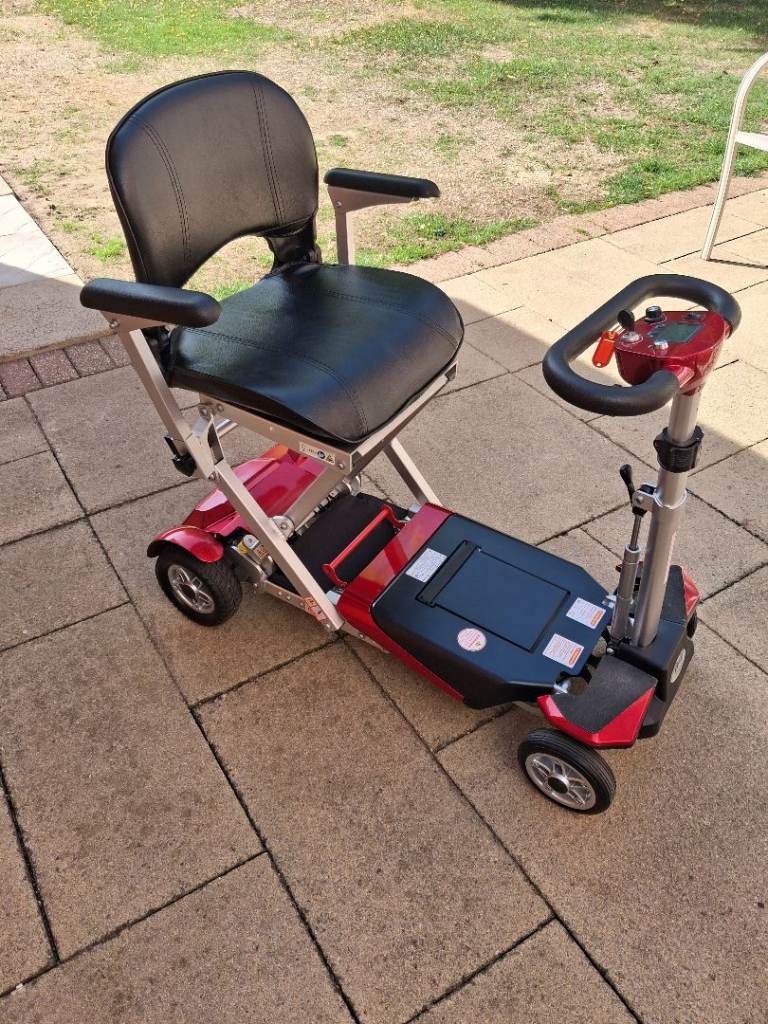 Able 2 Autofold Elite Mobility Scooter S3025-2 – Red, As Good As New