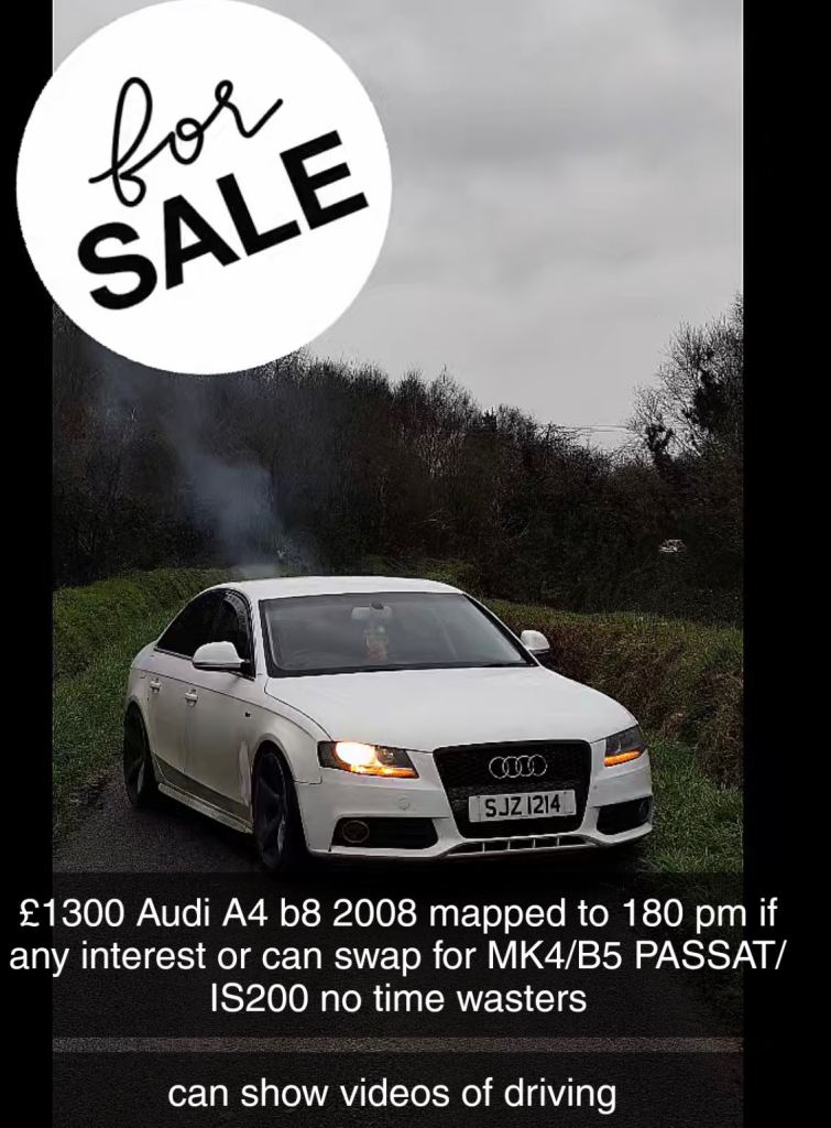 Audi, A4, Saloon, 2008, Manual, 1968 (cc), 4 doors