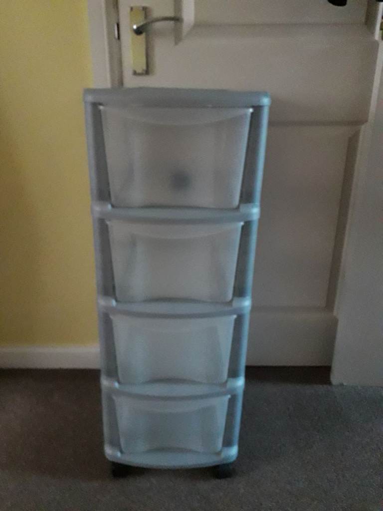 image for 4 Drawer Grey Plastic Unit