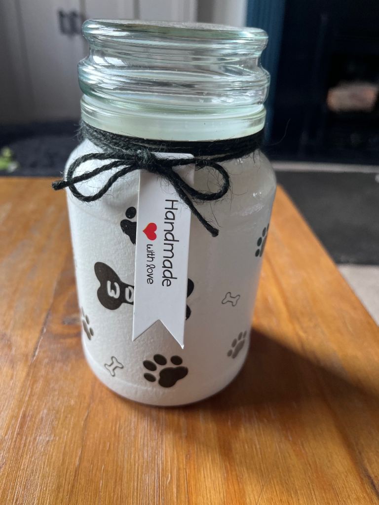 New dog treat jar 
