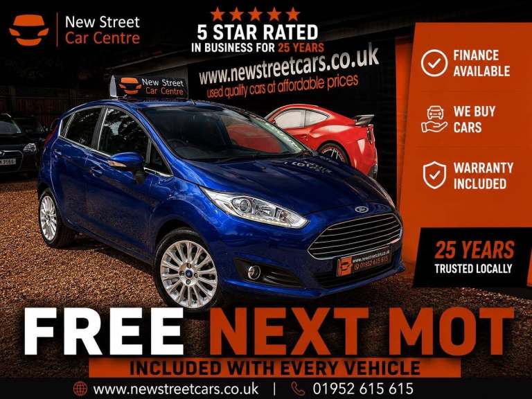 2015 Ford Fiesta 1.0T EcoBoost Titanium Euro 5 (s/s) 5dr HATCHBACK Petrol Manual