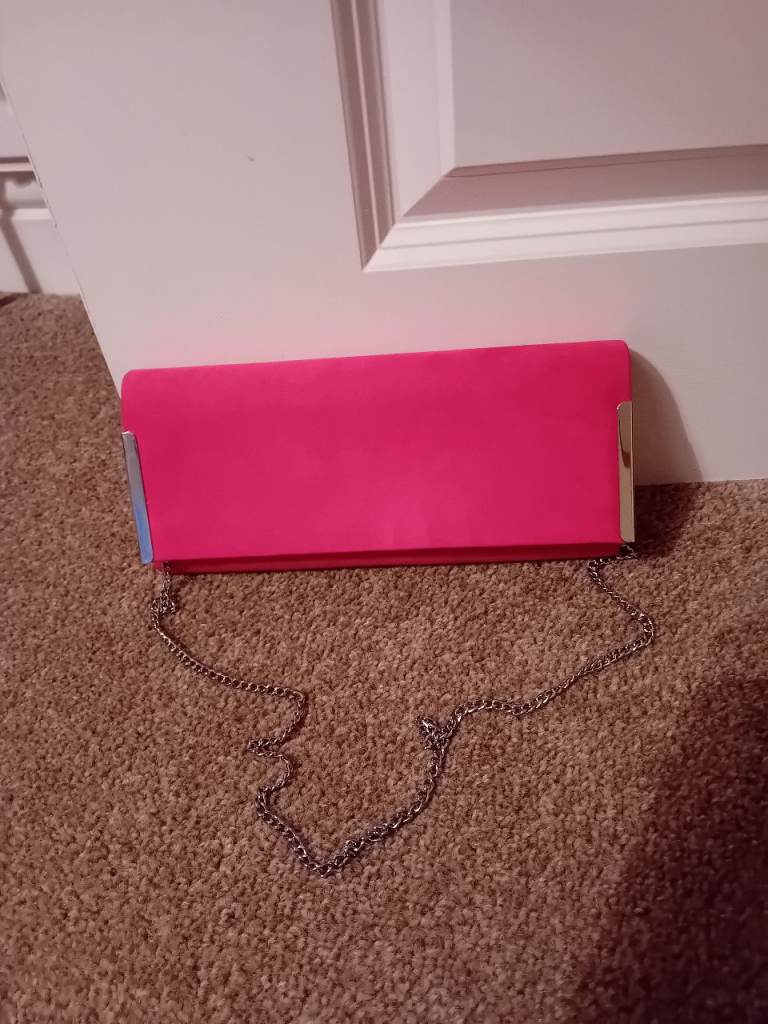 Pink Bag with matching Pink Hair Fascinator