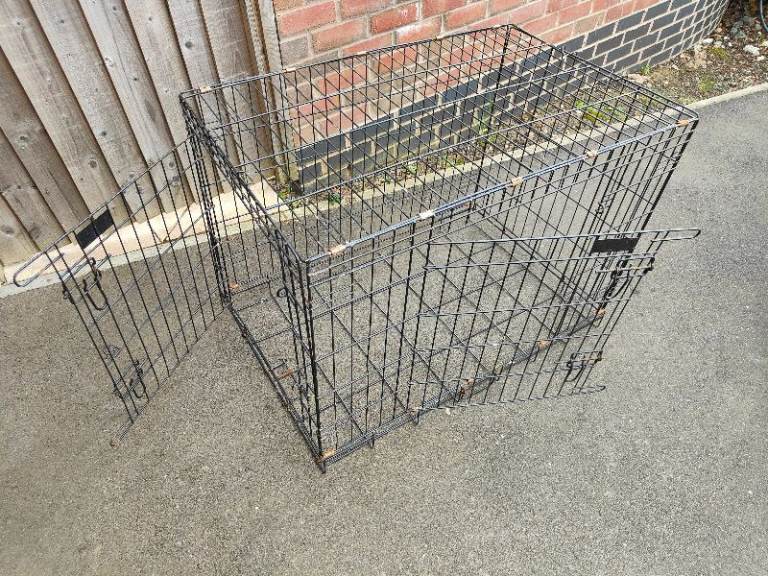 Large Dog or Puppy Crate Cage Metal