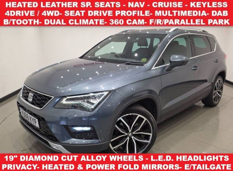 2018 68 SEAT ATECA 2.0 TDI XCELLENCE SUV 5DR DIESEL 4DRIVE EURO 6 (S/S) 150 PS