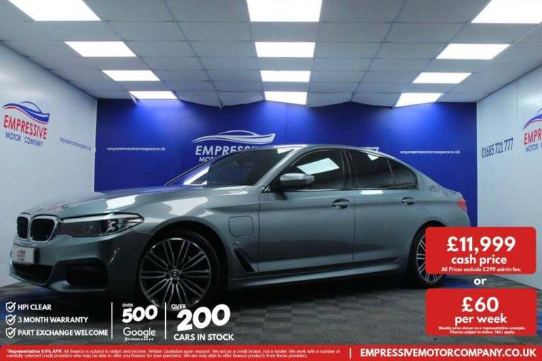 2018 68 BMW 5 SERIES 2.0 530E M SPORT 4D 249 BHP