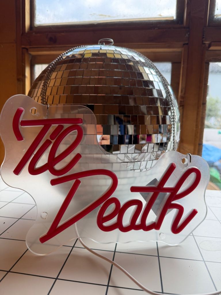 Wedding/Engagement Red Neon Sign - ‘Til Death
