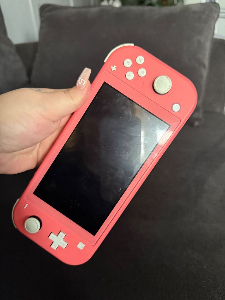 Nintendo switch lite with animal crossing 