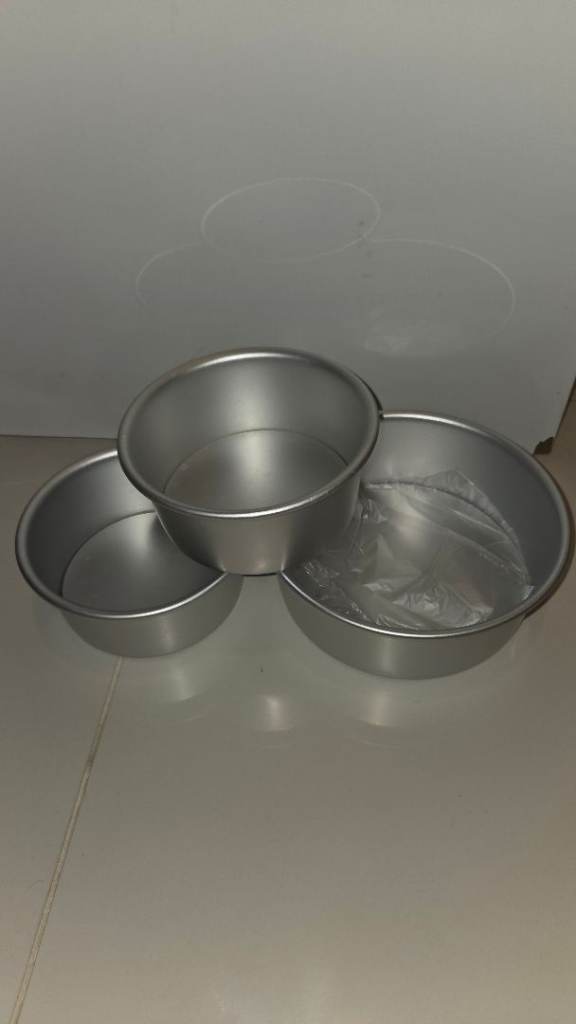 All baking trays and cake box 