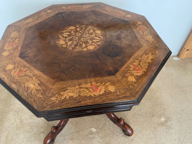 Beautiful mahogany marquetry centre table, £209.00 for Sale
