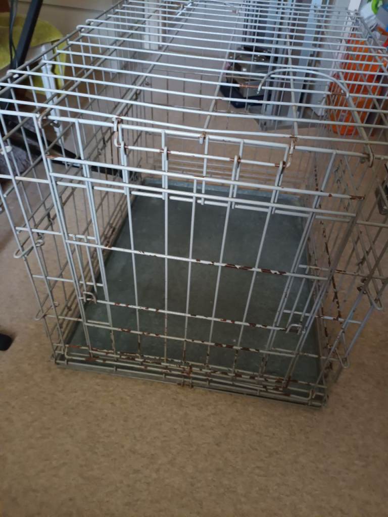 Medium Size Dog Cage crate Foldable with tray 78 x 58 x 54cms Collect from Farlington Portsmouth