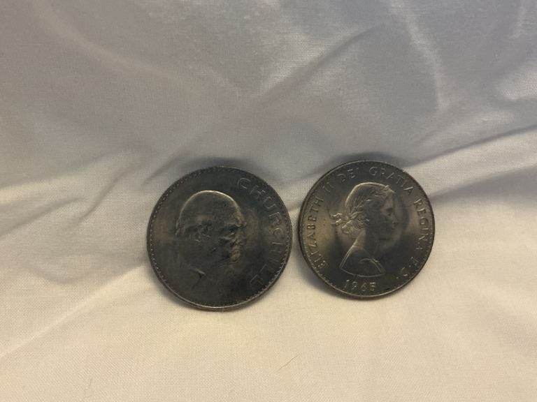 The Royal Mint 1965 Queen Elizabeth II Churchill Crown Coin