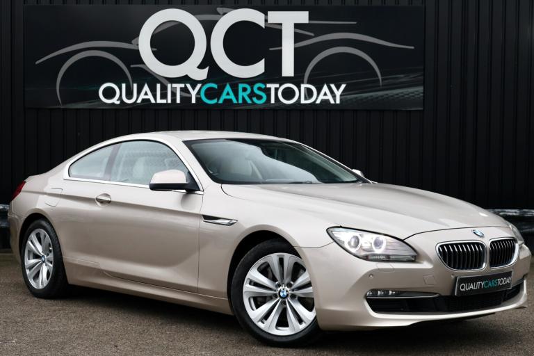 BMW 640d SE Diesel Coupe *Orion Silver + Ivory Dakota + Pro Nav+ Full BMW Dealer