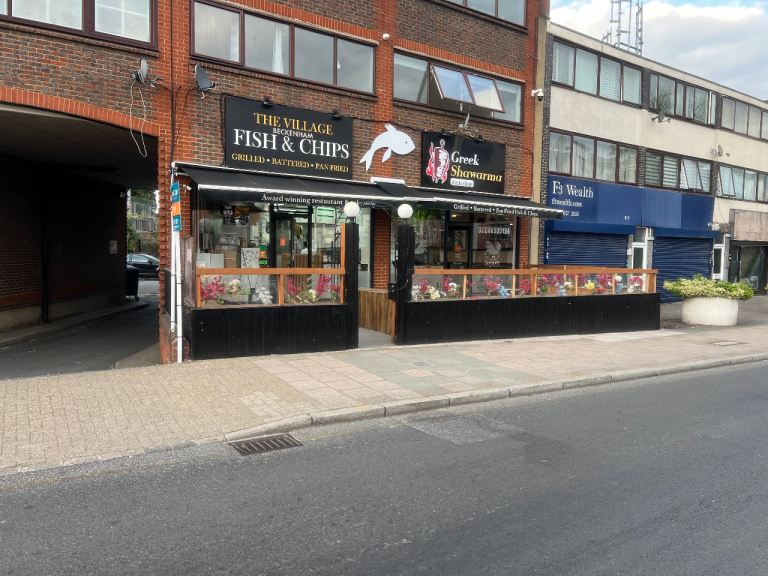 Fish and chips in Becknham  London 