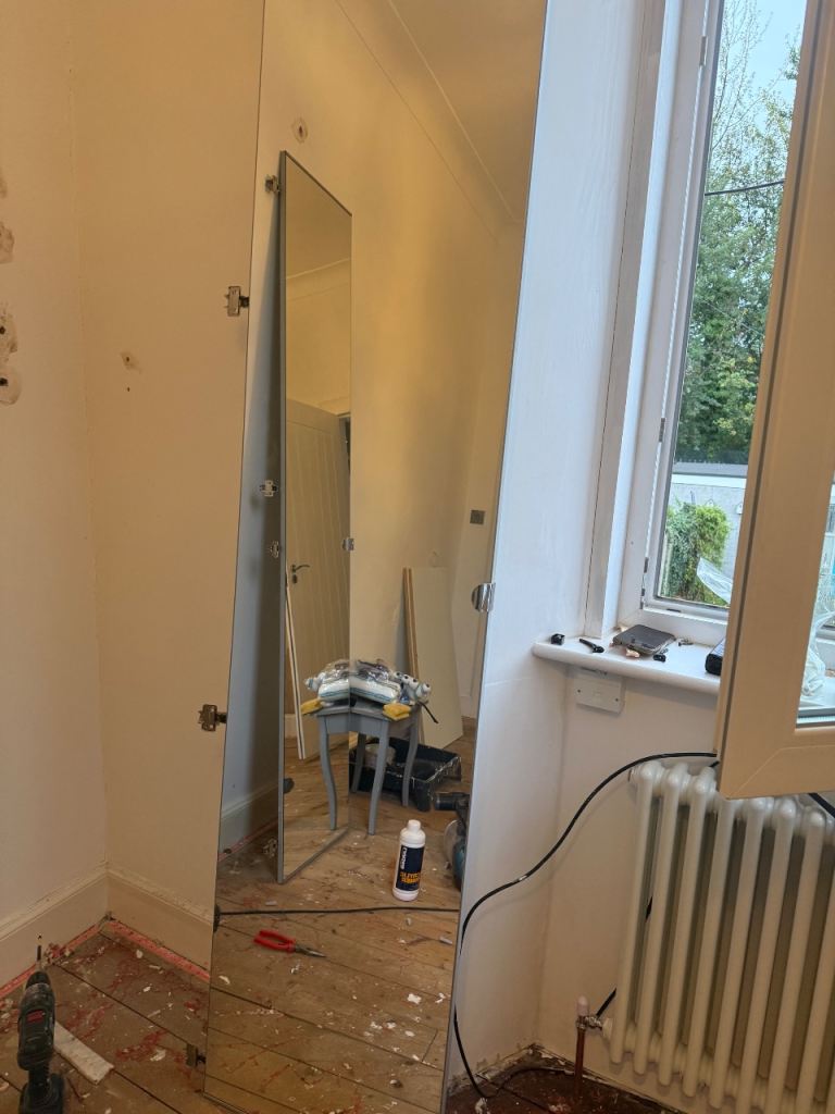 Ikea Aheim  mirror doors 