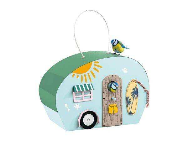 Zoofari Caravan Bird House Surf Beach Colourful Cute Hanging Bird Nesting Box
