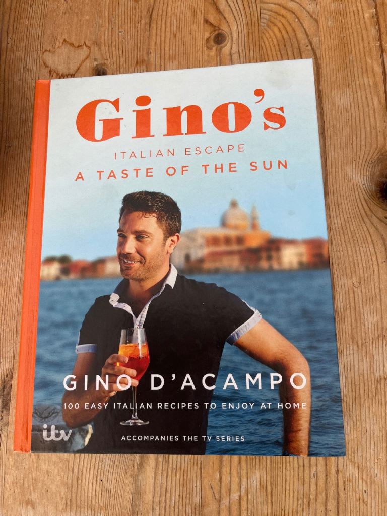 Gino’s Italian Escape cook book. New. £3.