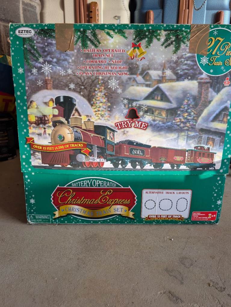 Large Christmas train set