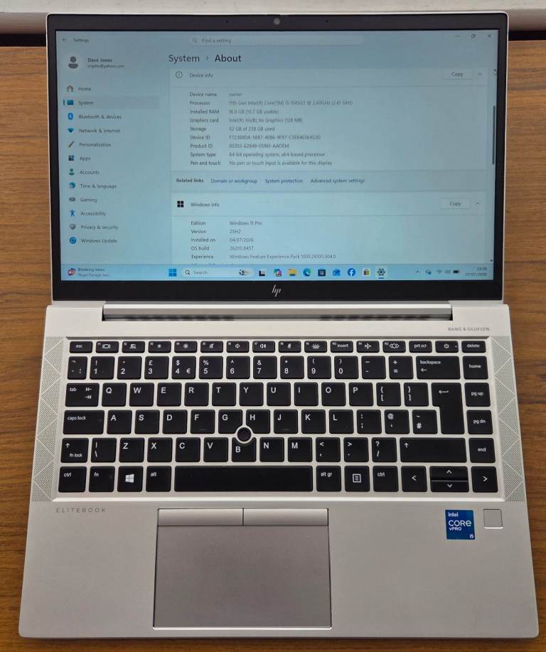 HP EliteBook Laptop – Excellent Condition