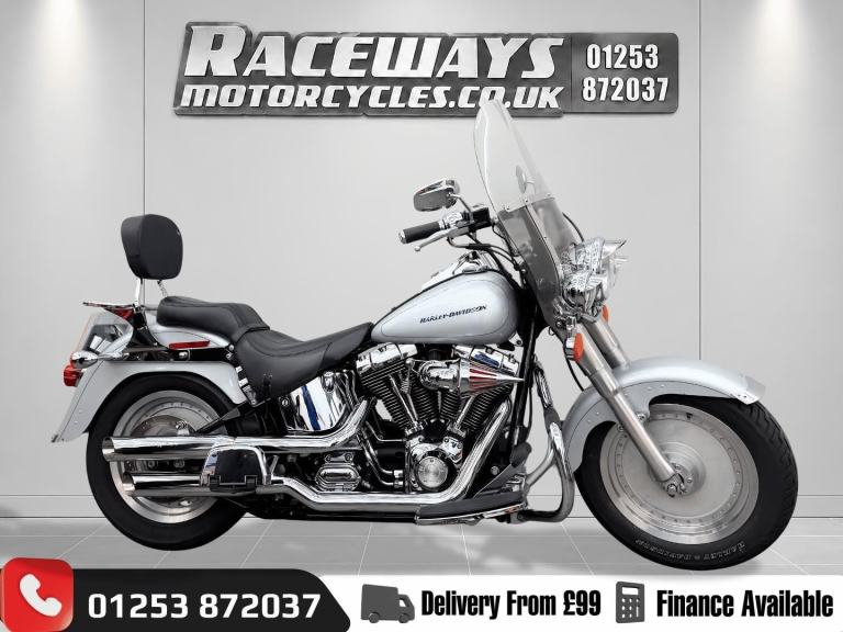 HARLEY-DAVIDSON FLSTFI FAT BOY 2006 06 REG 13,231 MILES 1450CC SILVER