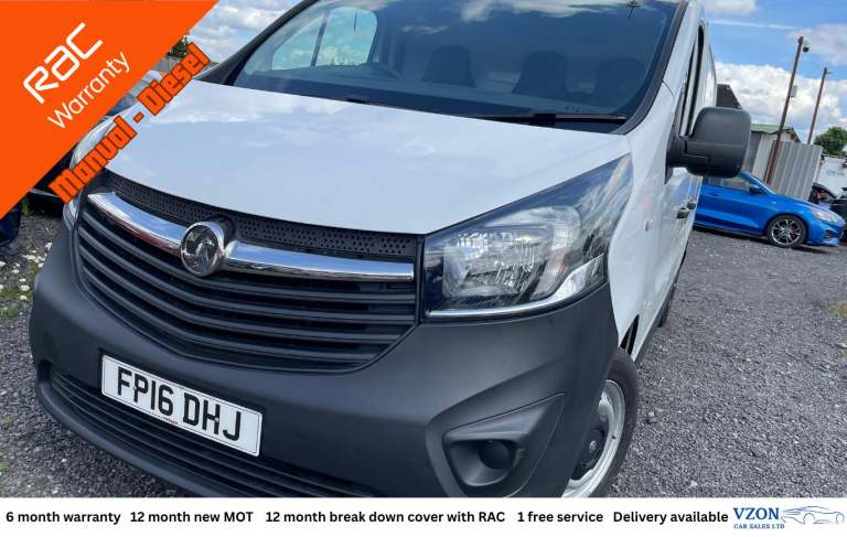 2016 Vauxhall Vivaro 1.6 CDTi 2900 ecoFLEX Panel Van 5dr Diesel Manual L1 H1