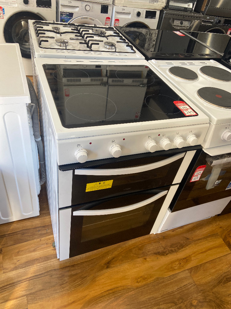 🤩NEW🤩RRP £349!! Logik 60cm Electric Cooker - White - Halogen 