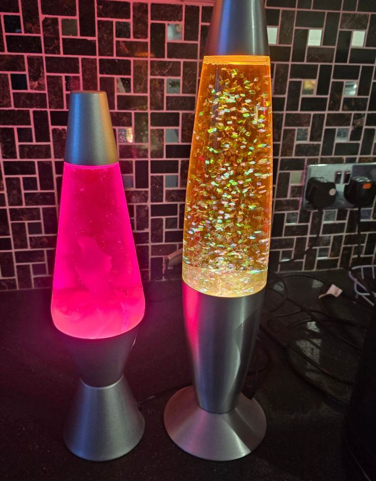 Lava Lamp and Glitter Lamp