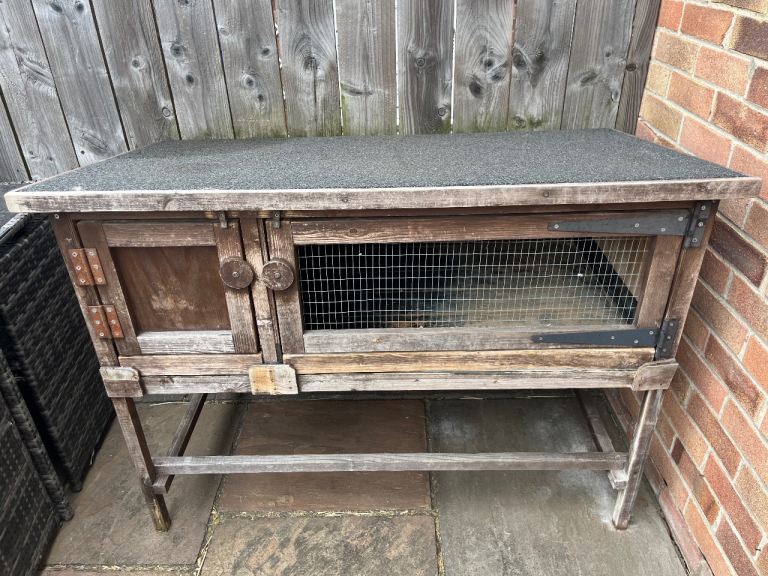Wooden Rabbit hutch. 